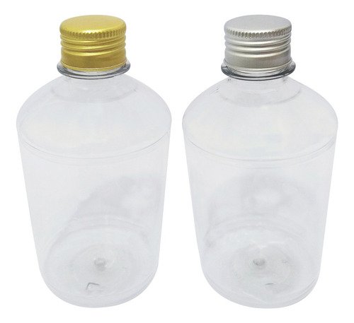 108 Frascos Plástico Cristal Pet 500ml Tampa Aluminio S/ Far