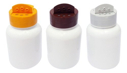 34 Frascos Plástico Branco Pet 150ml Tempero Fliptop Sup - Imagem 4