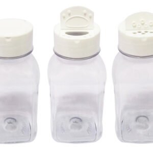 24 Frascos Plástico Cristal Pet 200ml Tempero Fliptop Qua