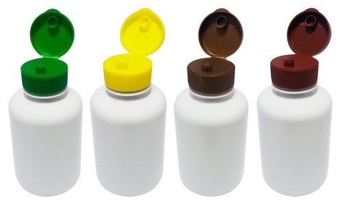 18 Frascos Plástico Branco Pet 330ml Batoque Fliptop Sup - Imagem 2