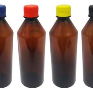 220 Frasco Plástico Âmbar Pet 500ml Tampa S Batoque Cos