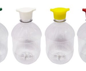 10 Frasco Plástico Cristal Pet 500ml Tampa Rosca 2 Bico Cac