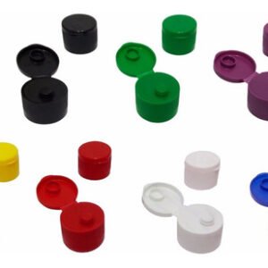 500 Tampas Plásticas Coloridas Batoque Fliptop Bocal 28