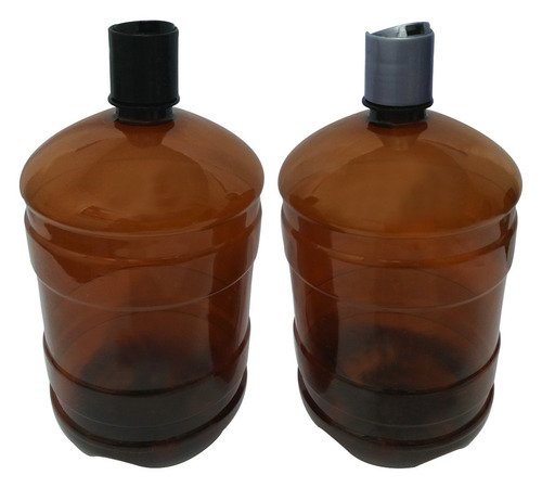 3 Frascos Plástico Âmbar Pet De 2l Com Tampa Disktop Gro - Imagem 2