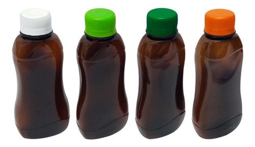 256 Frasco Plástico Âmbar Pet 200ml Tampa S Batoque Cat - Imagem 2