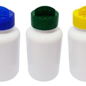 22 Frascos Plástico Branco Pet 240ml Tempero Fliptop Sup
