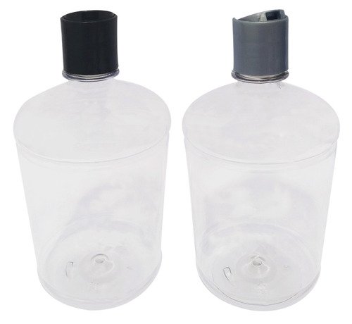 22 Frascos Plástico Cristal Pet De 1l Com Tampa Disktop Sab - Imagem 2