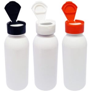 19 Frascos Plástico Branco Pet 300ml Tampa Fliptop Cap Det