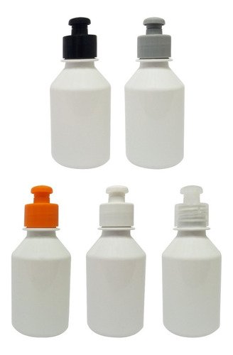 693 Frascos Plástico Branco Pet 150ml C/ Tampa Pushpull Far - Imagem 2