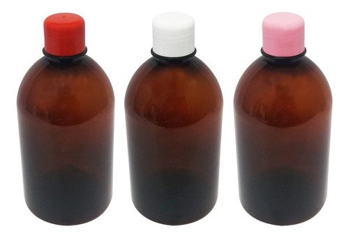212 Frascos Âmbar Pet 500ml Aromatizante Tampa Batoque Sab