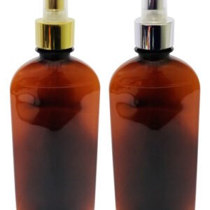 120 Frascos Plásticos Âmbar Pet 400ml Válvula Spray L Min