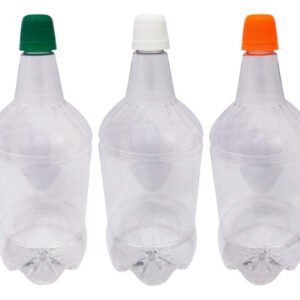 5 Frascos Plásticos Cristal Pet 1l Tampa Dosadora 20ml Gr2