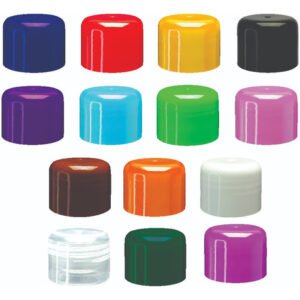 390 Tampas Plásticas Coloridas Abaulada E Batoque Bocal 28