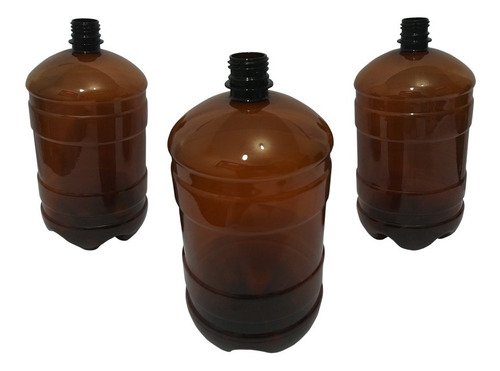 3 Frascos Plásticos Âmbar Pet 2l Com Alças 2 Dedos Gro - Imagem 4