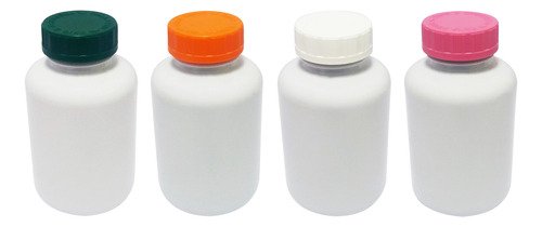 40 Frascos Plásticos Branco Pet 500ml Com Tampa Child Sup - Imagem 2