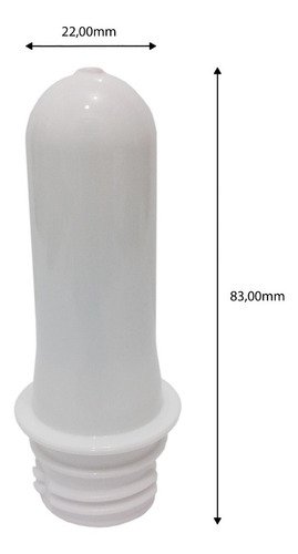 130 Preforma Branca 18ml Pet 17g Tubete 8cm Tampa Fliptop - Imagem 7