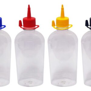 132 Frascos Plástico Cristal Pet 400ml C/ Bico Aplicador Min