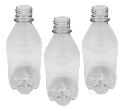 16 Frasco Plástico Cristal Pet 350ml Batoque 12 Furos Agu