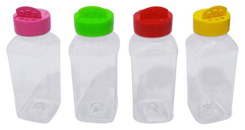 180 Frascos Plástico Cristal Pet 300ml Tempero Fliptop Qua - Imagem 2