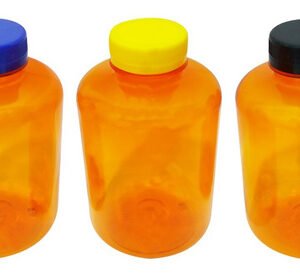 40 Frasco Plástico Laranjado Pet 500ml Tamp Rosca Lacre Sup