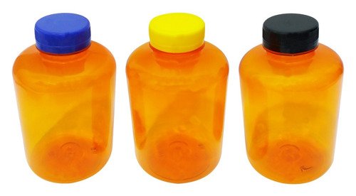 40 Frasco Plástico Laranjado Pet 500ml Tamp Rosca Lacre Sup