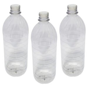 25 Frasco Plástico Cristal Pet 1l Batoque 12 Furos Suc