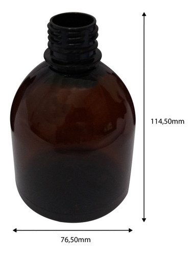 18 Frasco Plástico Âmbar Pet 300ml Tampa S Batoque Sab - Imagem 9