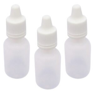 700 Frasco Plástico Incolor Pe 15ml C Tampa Lacre Gotejador