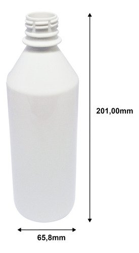 108 Frascos Plástico Branco Pet 500ml C/ Tampa Fliptop Cos - Imagem 7