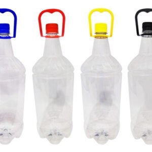 12 Frasco Plástico Cristal Pet 2l Tamp Rosca Lacre Alça Gr2