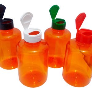 226 Frasco Plástico Laranjado Pet 500ml Tamp Fliptop Cap Sup