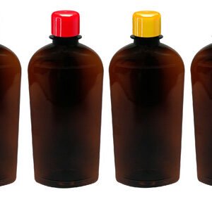 133 Frascos Âmbar Pet 400ml Aromatizante Tampa Batoque Min