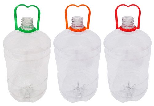 3 Frascos Plásticos Cristal Pet 2l Com Alças 2 Dedos Gro - Imagem 3