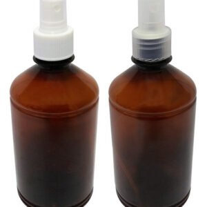 198 Frascos Plásticos Âmbar Pet 500ml Válvula Spray S Far