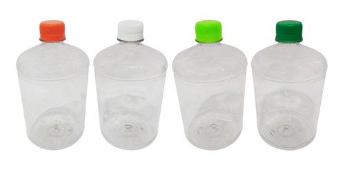 49 Frasco Plástico Cristal Pet 1l Tampa S Batoque Sab - Imagem 2