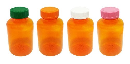 12 Frascos Plásticos Laranja Pet 500ml Com Tampa Child Sup - Imagem 2