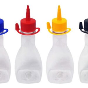 110 Frascos Plástico Cristal Pet 200ml C/ Bico Aplicador Mol