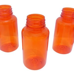 485 Frasco Plástico Laranjado Pet 240ml Vazio Sem Tampas Sup