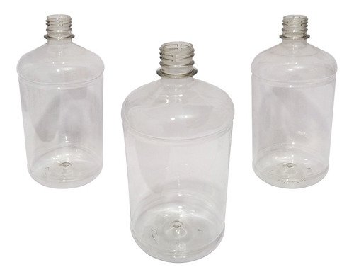 22 Frascos Plásticos Cristal 1l Válvula Bico De Pato L Sab - Imagem 2