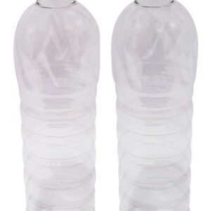 46 Frascos Plástico Cristal Pet 500ml Tampa Aluminio S/ Lim