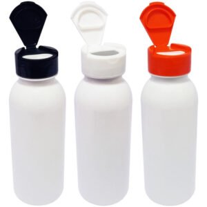 163 Frascos Plástico Branco Pet 300ml Tampa Fliptop Cap Det