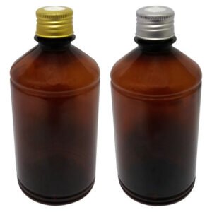 108 Frasco Plástico Âmbar Pet 500ml Tampa Difusor C/ F Far