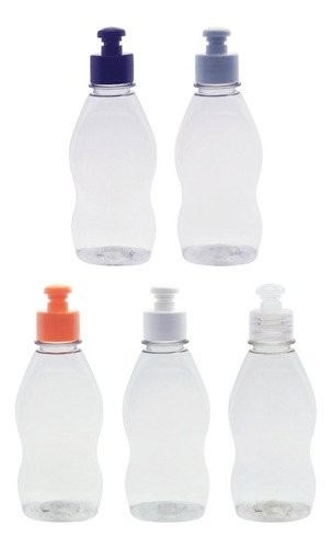 34 Frascos Plástico Cristal Pet 190ml C/ Tampa Pushpull Mol - Imagem 2