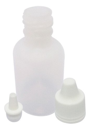 200 Frasco Plástico Incolor Pe 15ml C Tampa Lacre Gotejador - Imagem 2