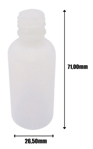 170 Frasco Plástico Incolor Pe 20ml C Tampa Lacre Gotejador - Imagem 4