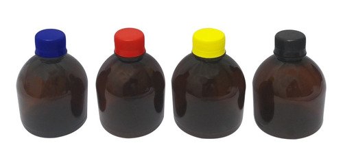 18 Frasco Plástico Âmbar Pet 300ml Tampa S Batoque Sab