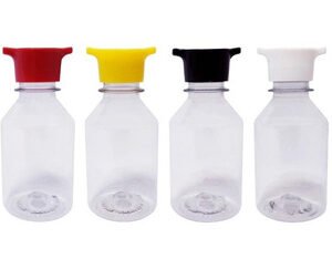 40 Frasco Plástico Cristal Pet 150ml Tampa Rosca 2 Bico