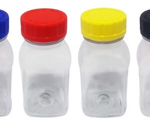 256 Frascos Plásticos Cristal Pet 200ml Com Tampa Child Qua