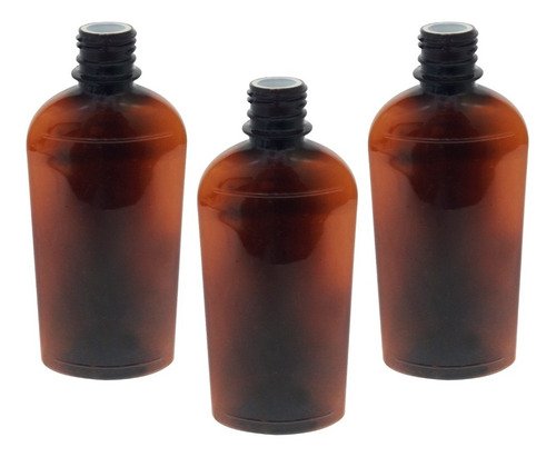 135 Frasco Plástico Âmbar Pet 400ml Batoque 12 Furos Min