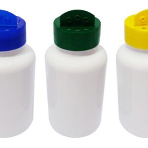 100 Frascos Plástico Branco Pet 240ml Tempero Fliptop Sup